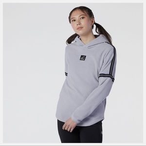 New Balance Women’s All Terrain Polar Fleece Hoodie -Size Small-Whisper Grey